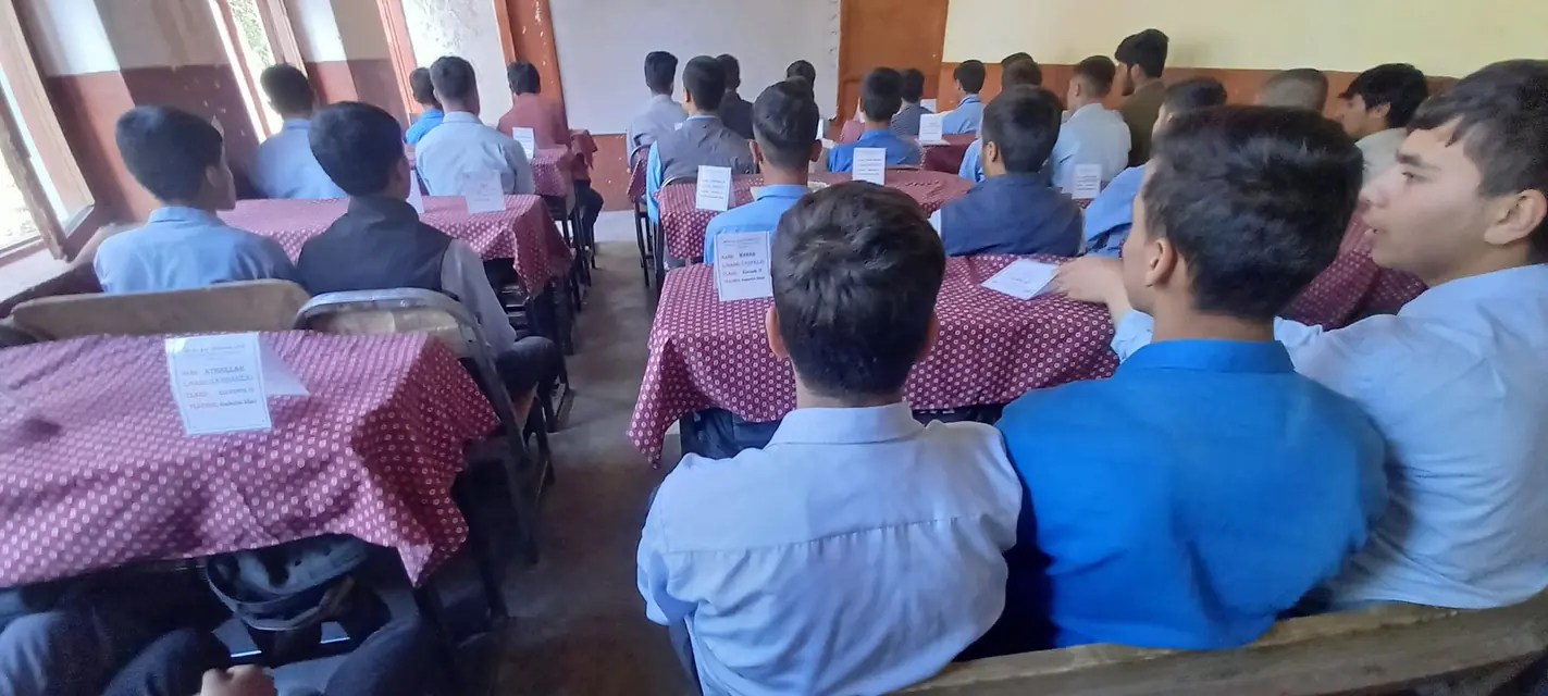 Students in a classroom