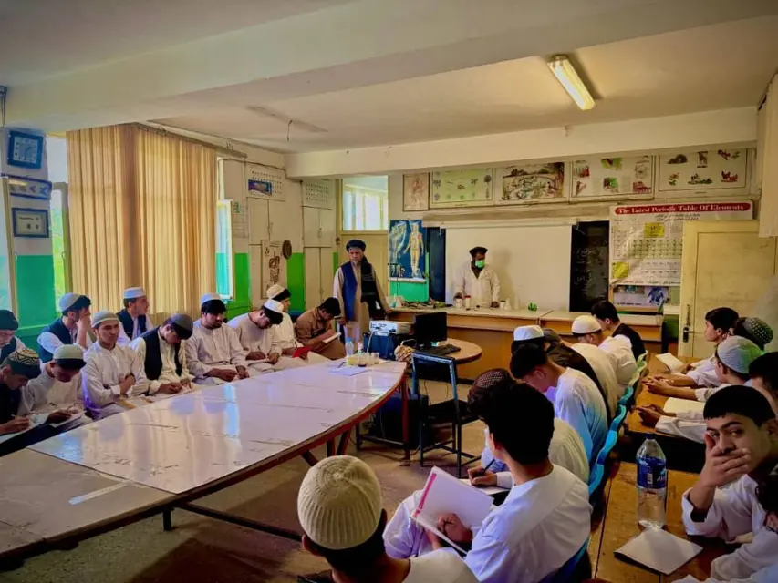 Students in a classroom